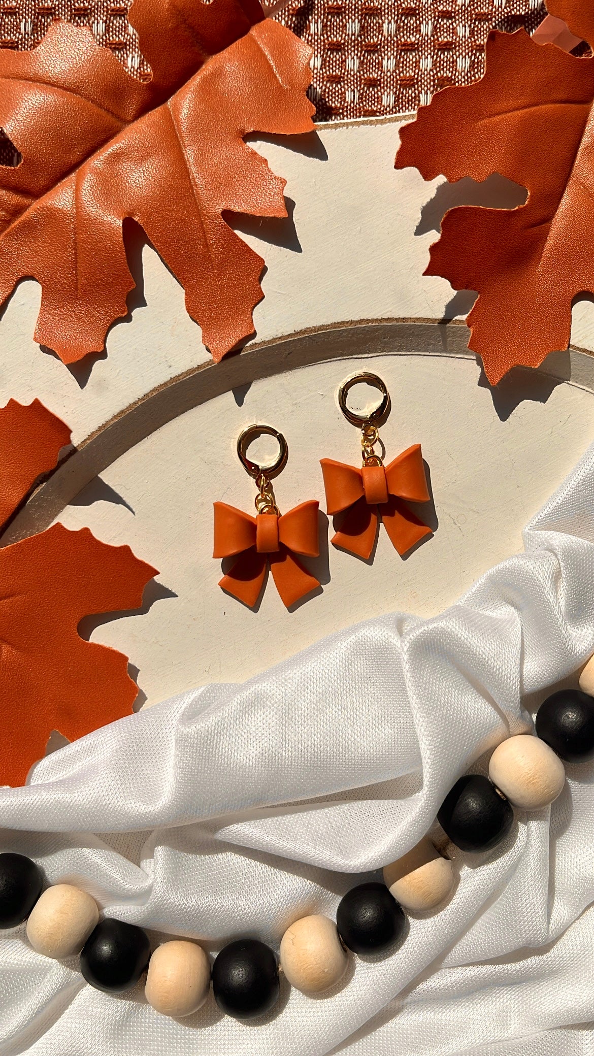 Orange 3D Bows