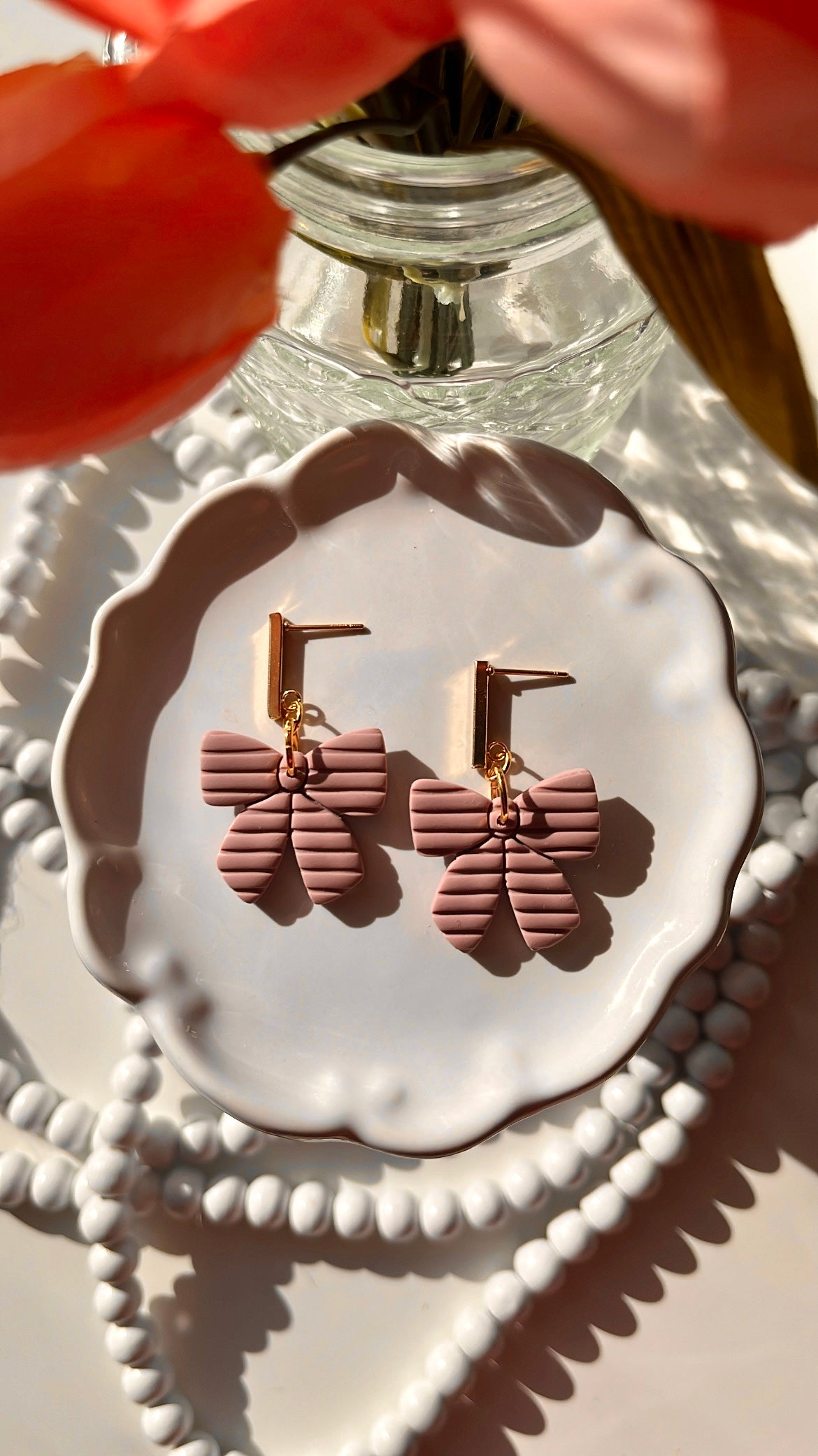 Taupe Bows