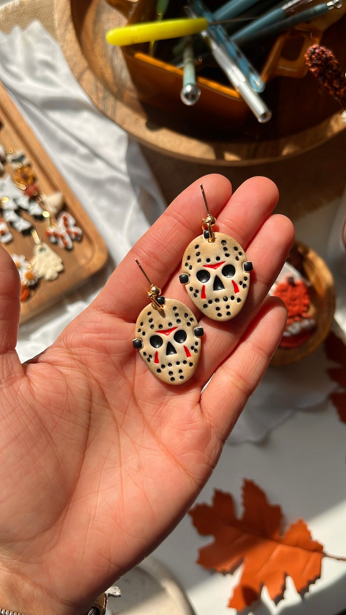 Jason Vorhees Inspired Earrings