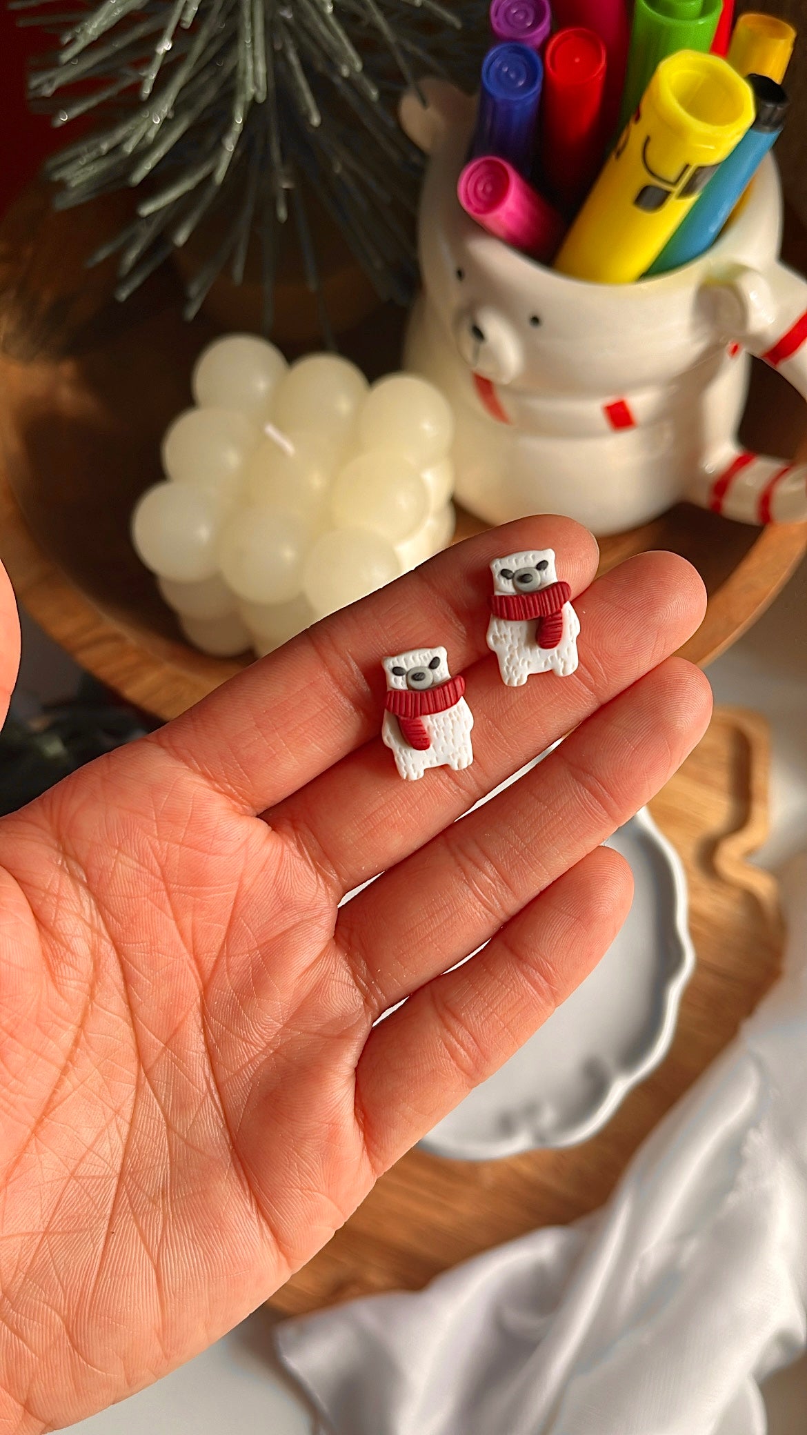 Polar Bear Studs