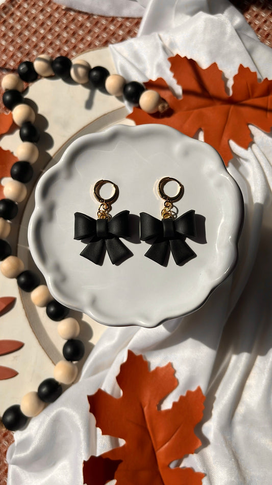 Black 3D Bows