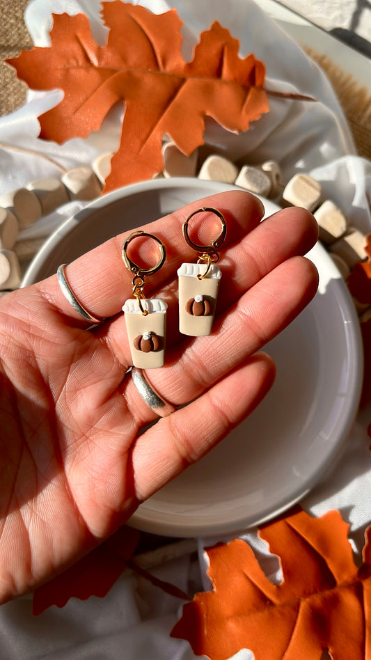 Mini pumpkin coffee cups