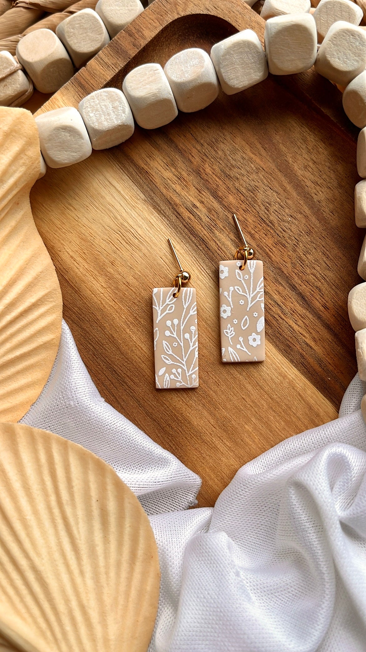 Beige Floral Print