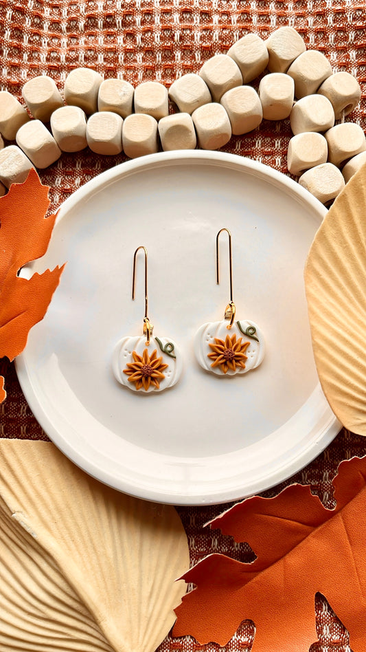 White Sunflower Pumpkins