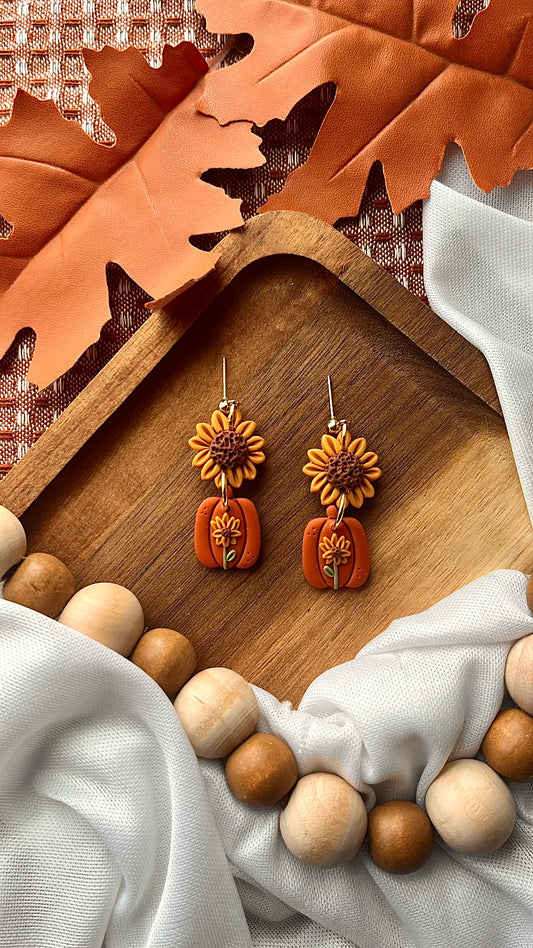 Terracotta Sunflower Pumpkins