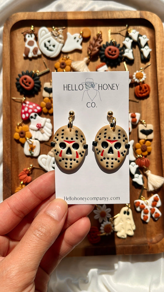 Jason Vorhees Inspired Earrings