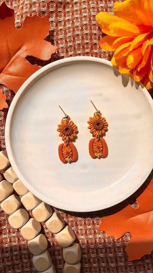 Earthy Sunflower Pumpkins