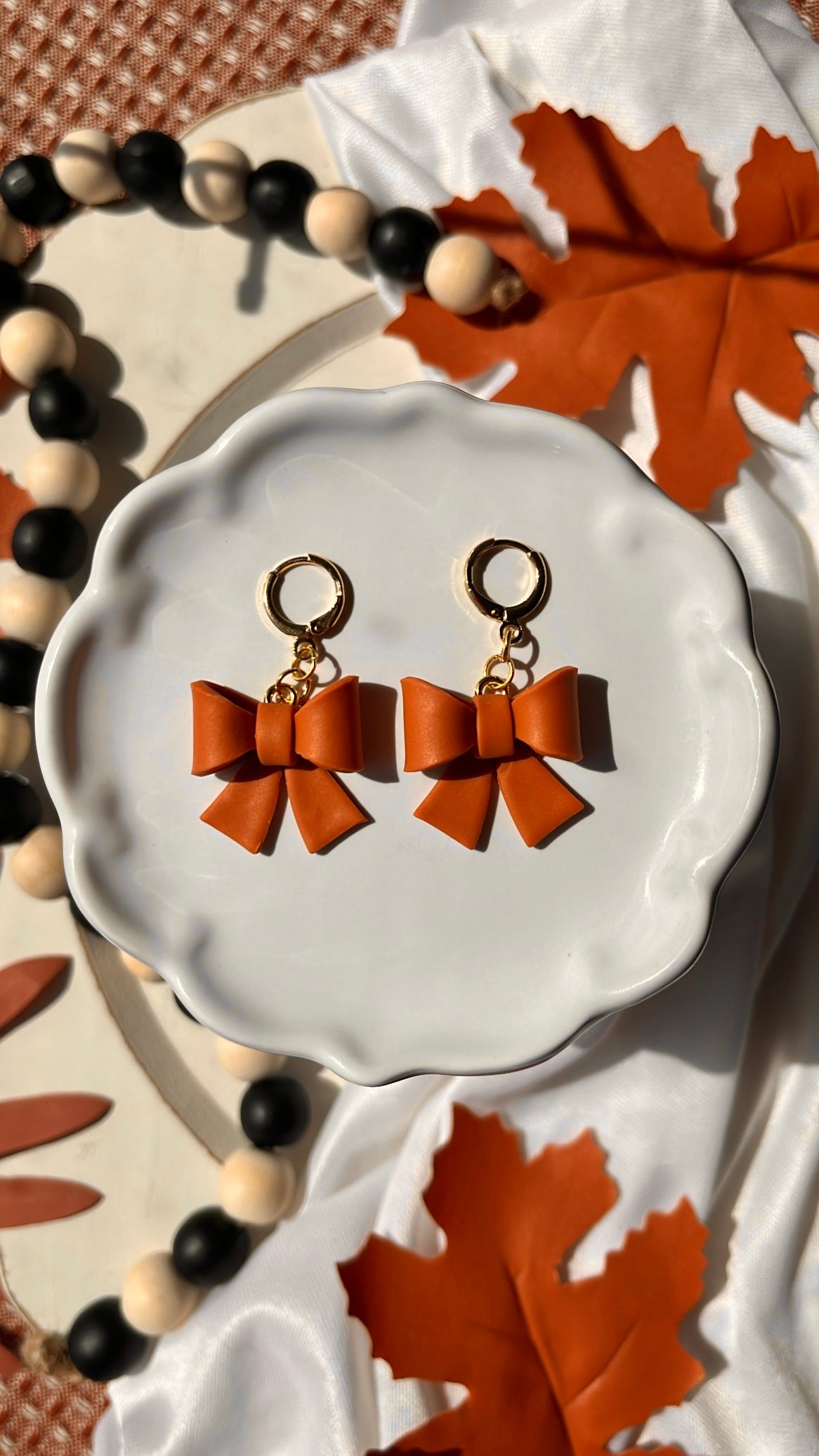Orange 3D Bows