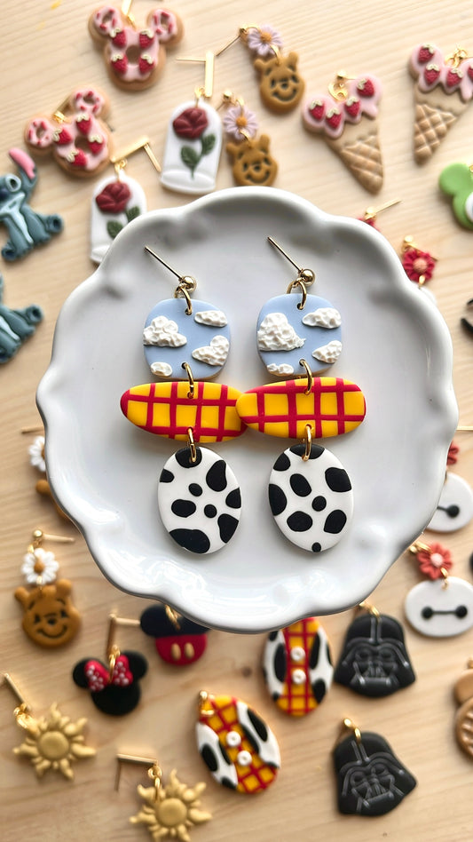 Abstract Toy Story Earrings