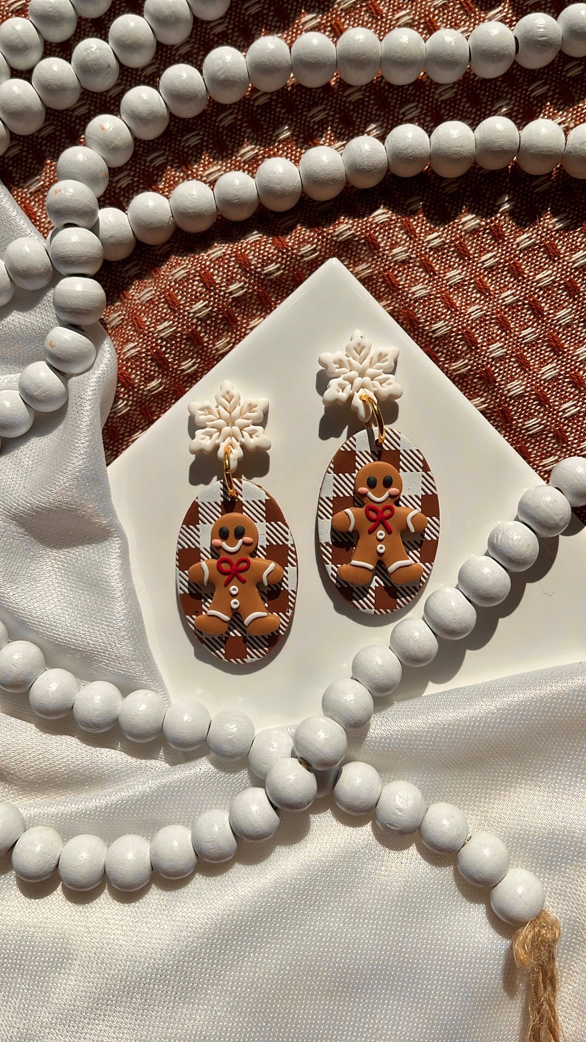 Plaid Gingerbread Ovals