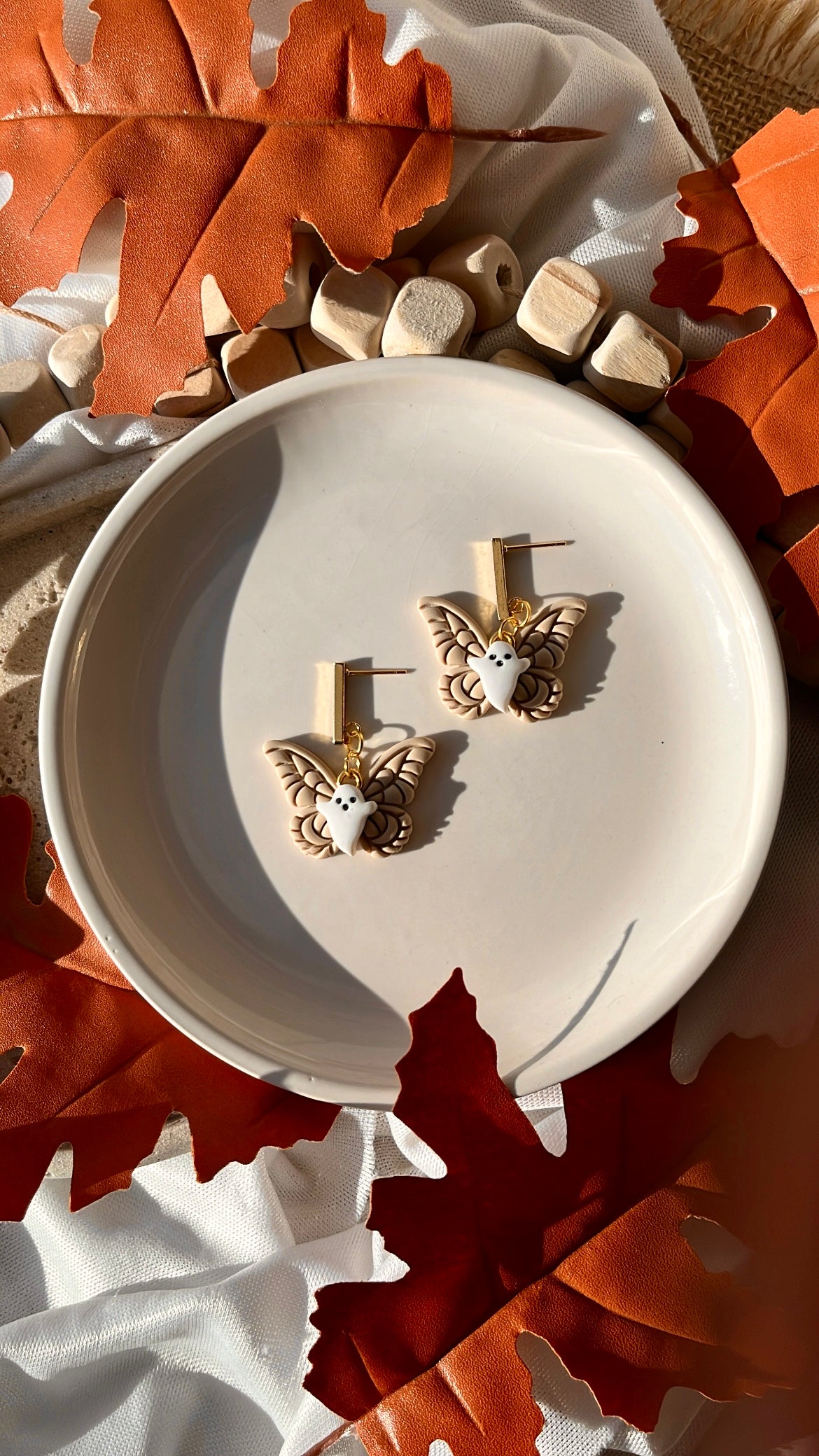 Beige Boo Butterflies