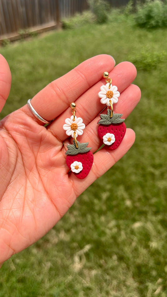 Floral Strawberries