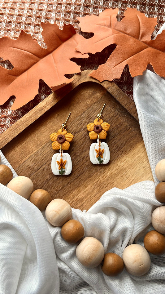 White Sunflower Pumpkins