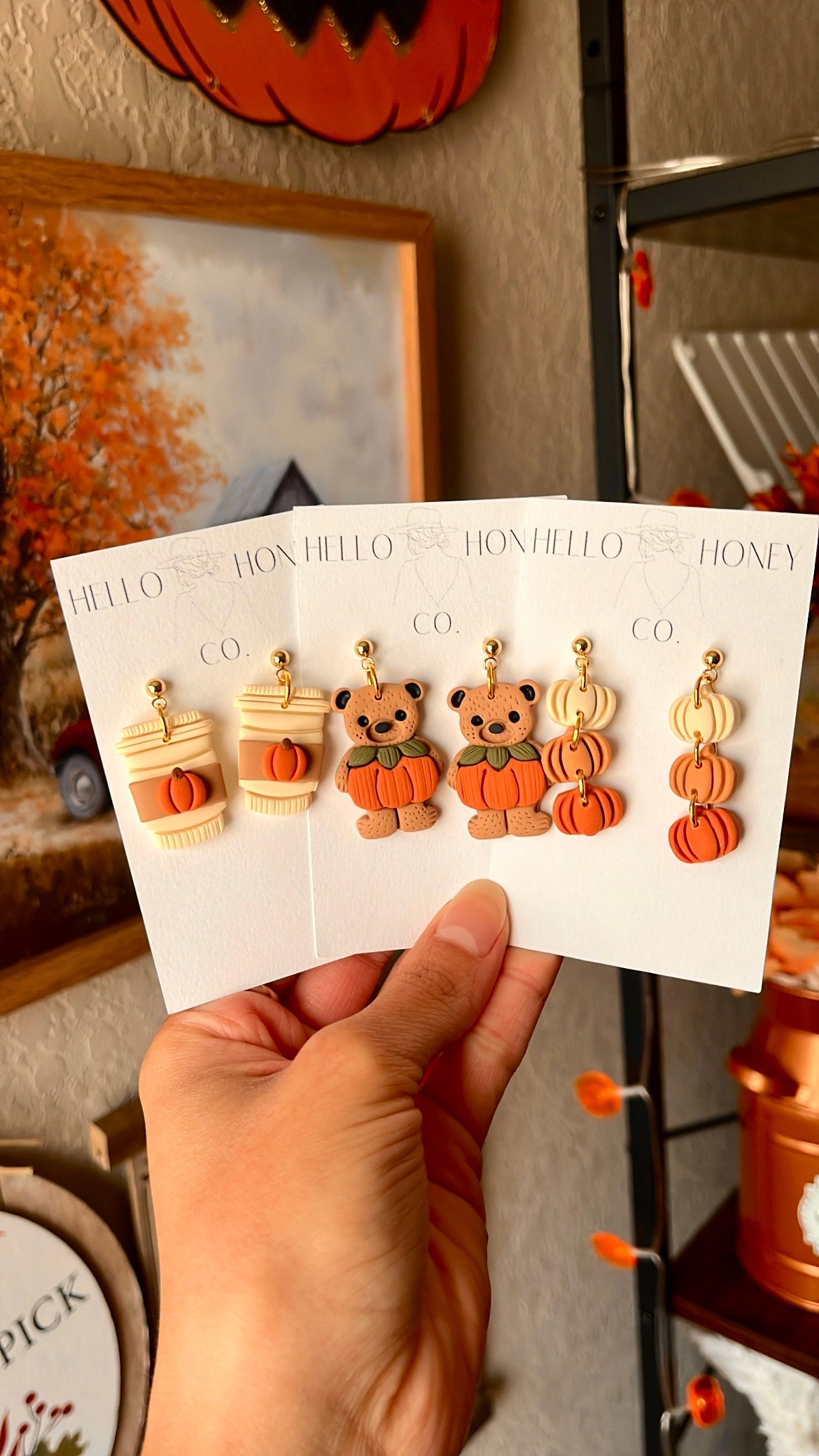 Cozy Pumpkin Earrings