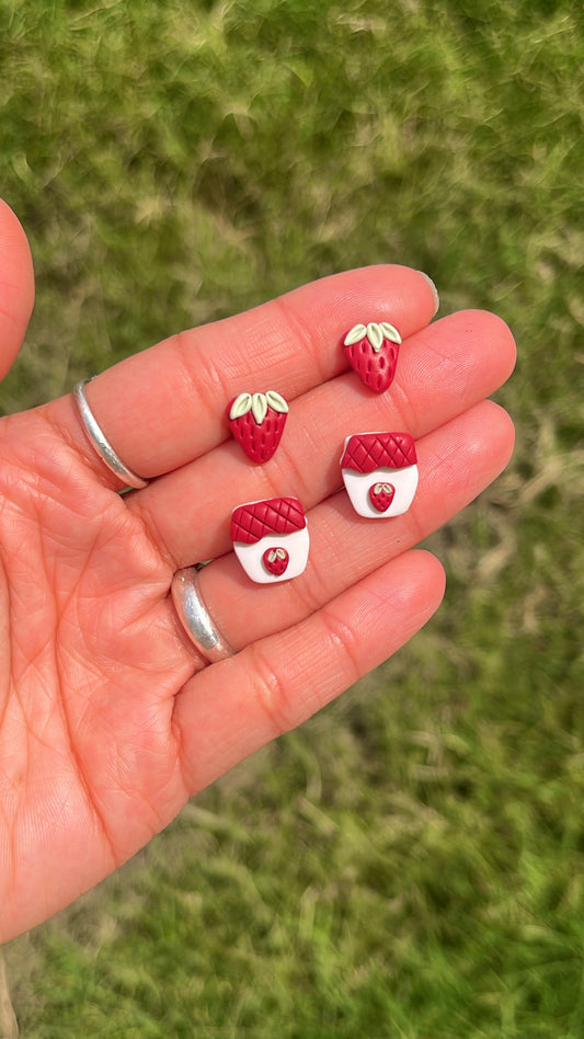 Strawberry Studs